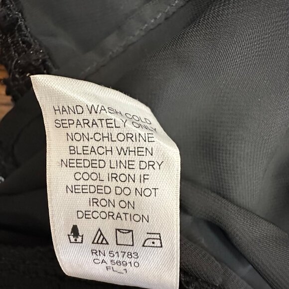 Maurices Shirt Women M NWT Black Shimmer Sheer Back High Low Hem Party New Years - Picture 9 of 11